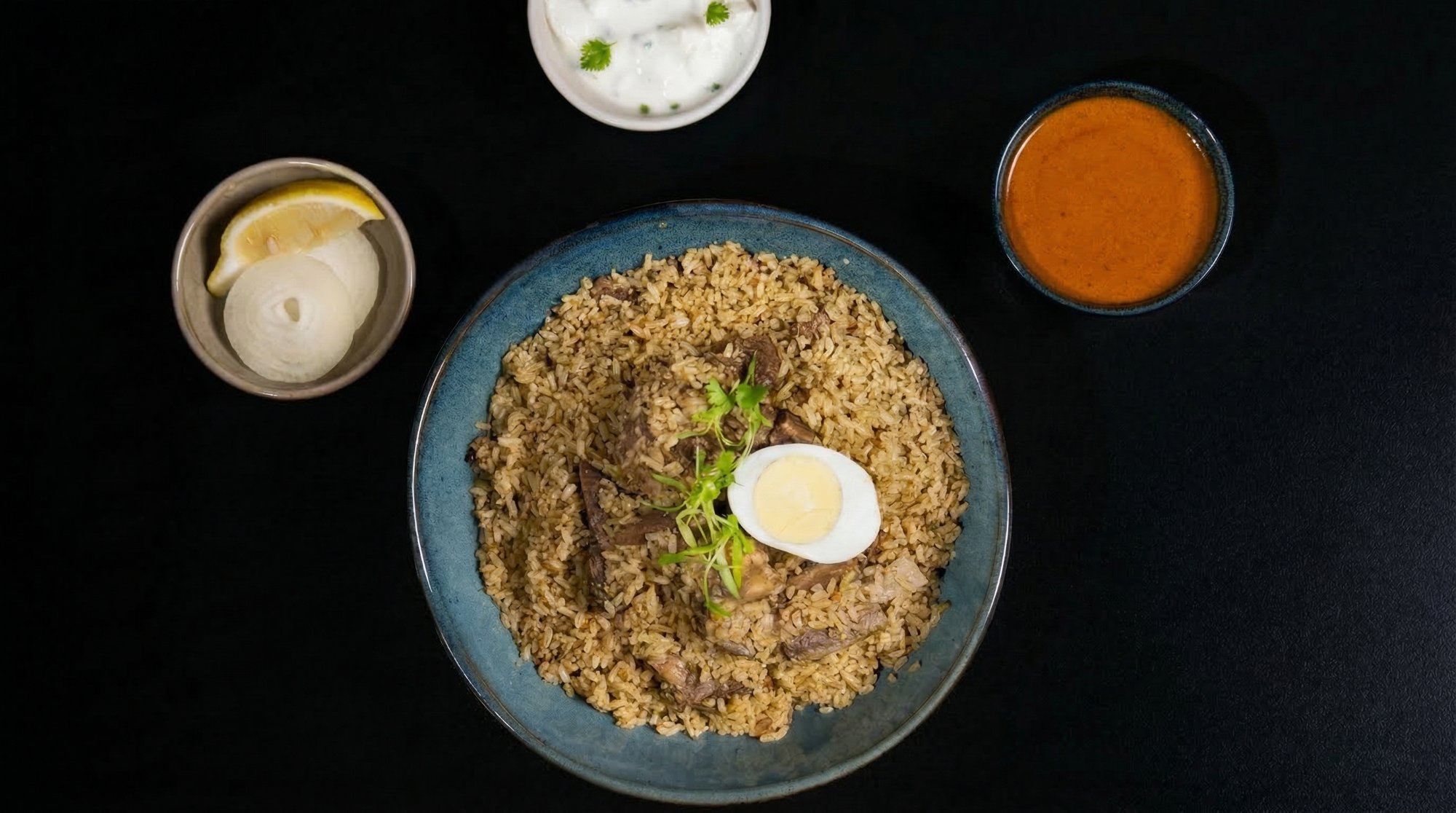 Dindigul mutton biryani with seeraga samba rice
